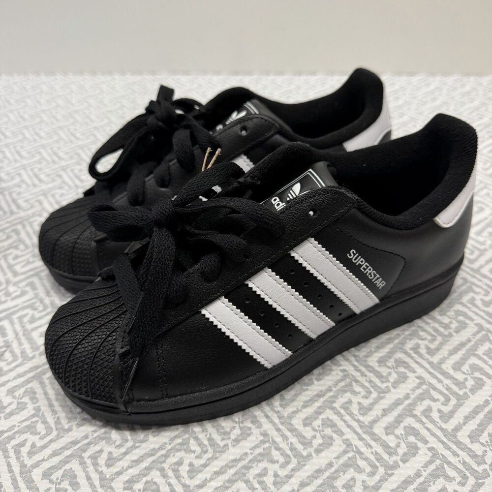 adidas Superstar II J Core Black Cloud White Kids Shoes Size 3.5Y JH9977 NIB - Picture 5 of 12